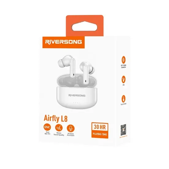 تصویر  ایرفون بی سیم Riversong مدل Airfly L8 EA226 - سفید