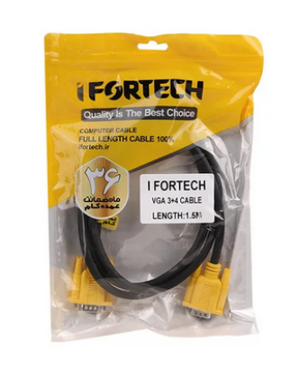 تصویر  کابل VGA 3+4 طول 1.5 متر Ifortech