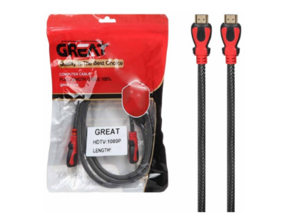 تصویر  کابل HDMI دی ام کنفی ۳ متری great
